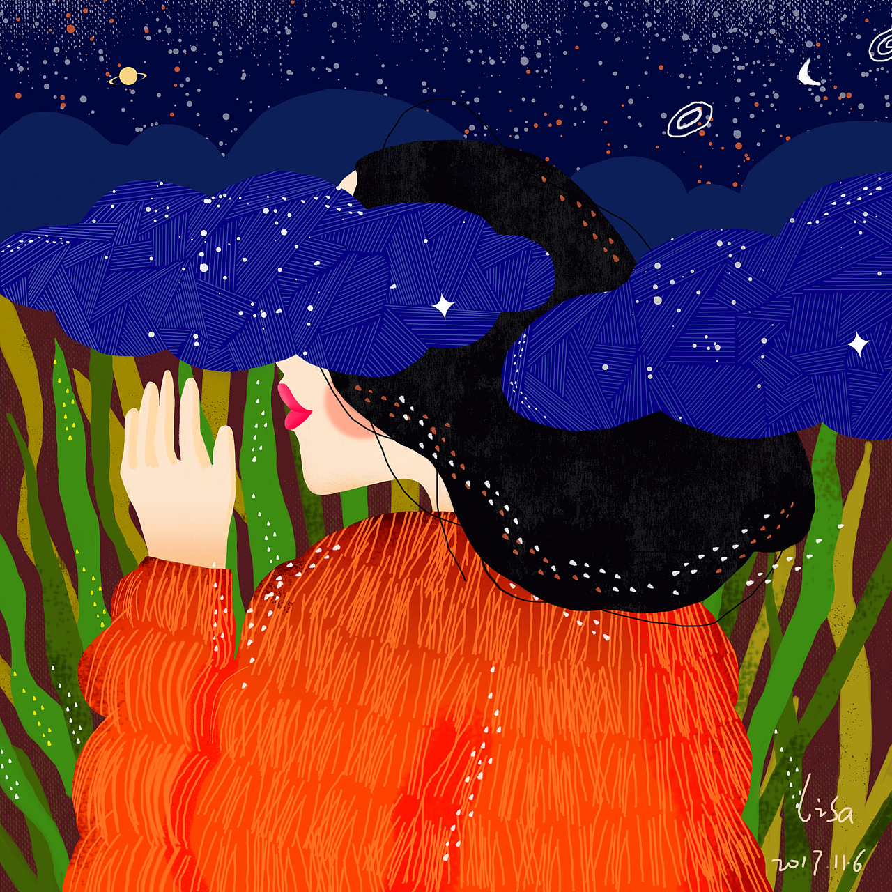 插画（图ZMTA3NTYwMDQ0） - 创作习作 - 站酷设计师Zhanglisa原创素材 - 站酷ZCOOL