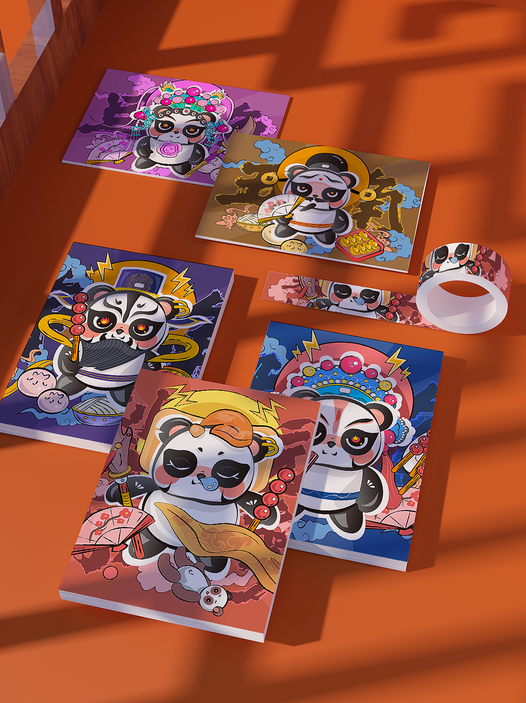 游园惊梦--国潮熊猫插画设计