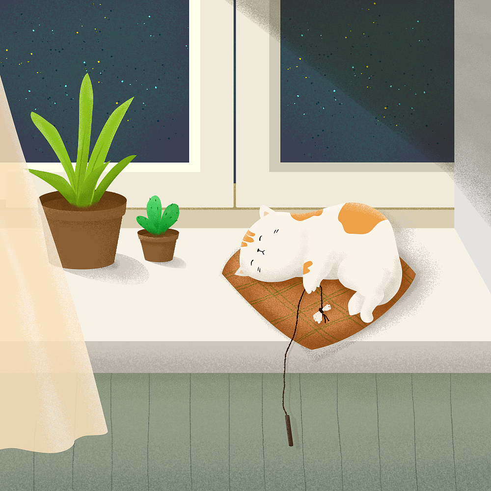 谷歌风 猫咪小插图（图ZMTQxMjEwNDIw） - 创作习作 - 站酷设计师御坂1007原创素材 - 站酷ZCOOL