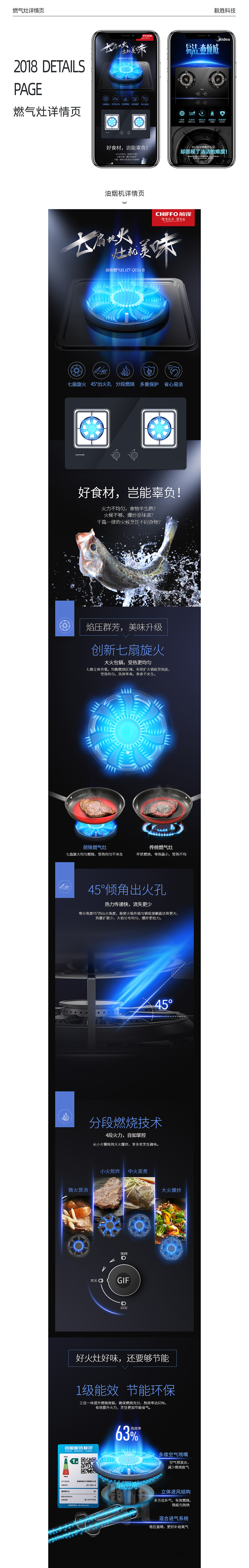 燃气灶详情页合集-2018(图ZMTY5MjA5Njk2) - 电商 - 站酷设计师毅胜科技原创素材 - 站酷ZCOOL