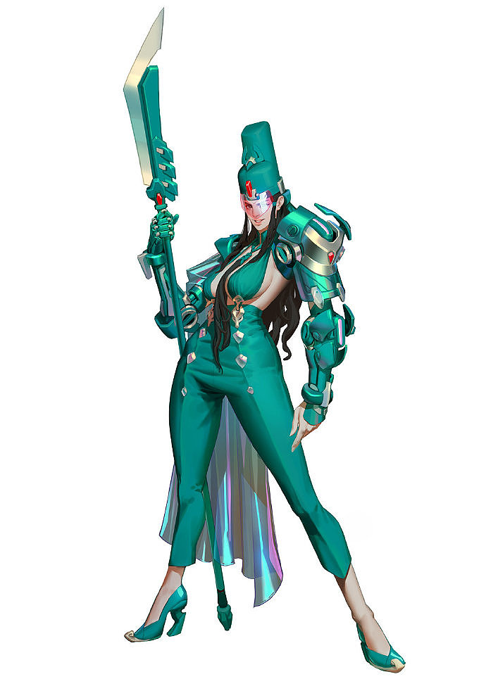 艺渡CG小站 白鹿@画画的那个白鹿 关二姐立绘