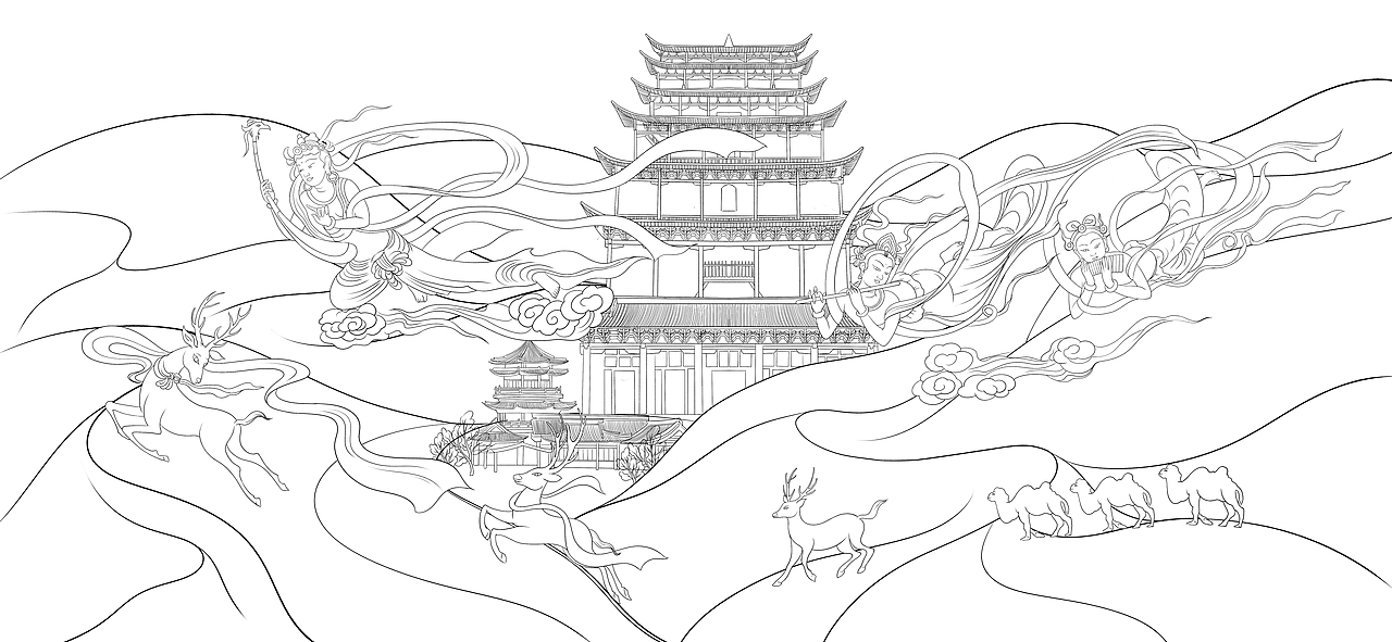 哈弗&敦煌博物馆 国潮正当时【乐舞敦煌】（图ZMjg3NTY2NTI4） - 品牌 - 站酷设计师桑乙原创素材 - 站酷ZCOOL