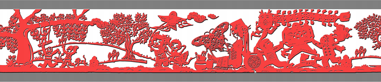 剪纸方案——廊坊大道z字型剪纸效果图