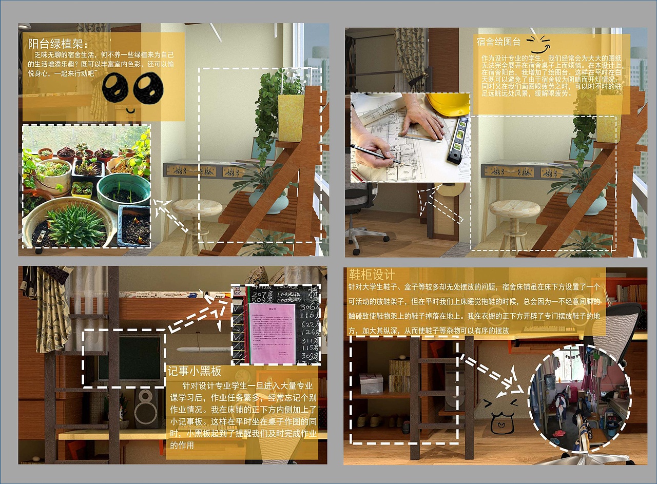 大二人体工程学作业《宿舍床铺设计》（图ZMTQ1ODg4Nzky） - 生活用品 - 站酷设计师穆森0214原创素材 - 站酷ZCOOL