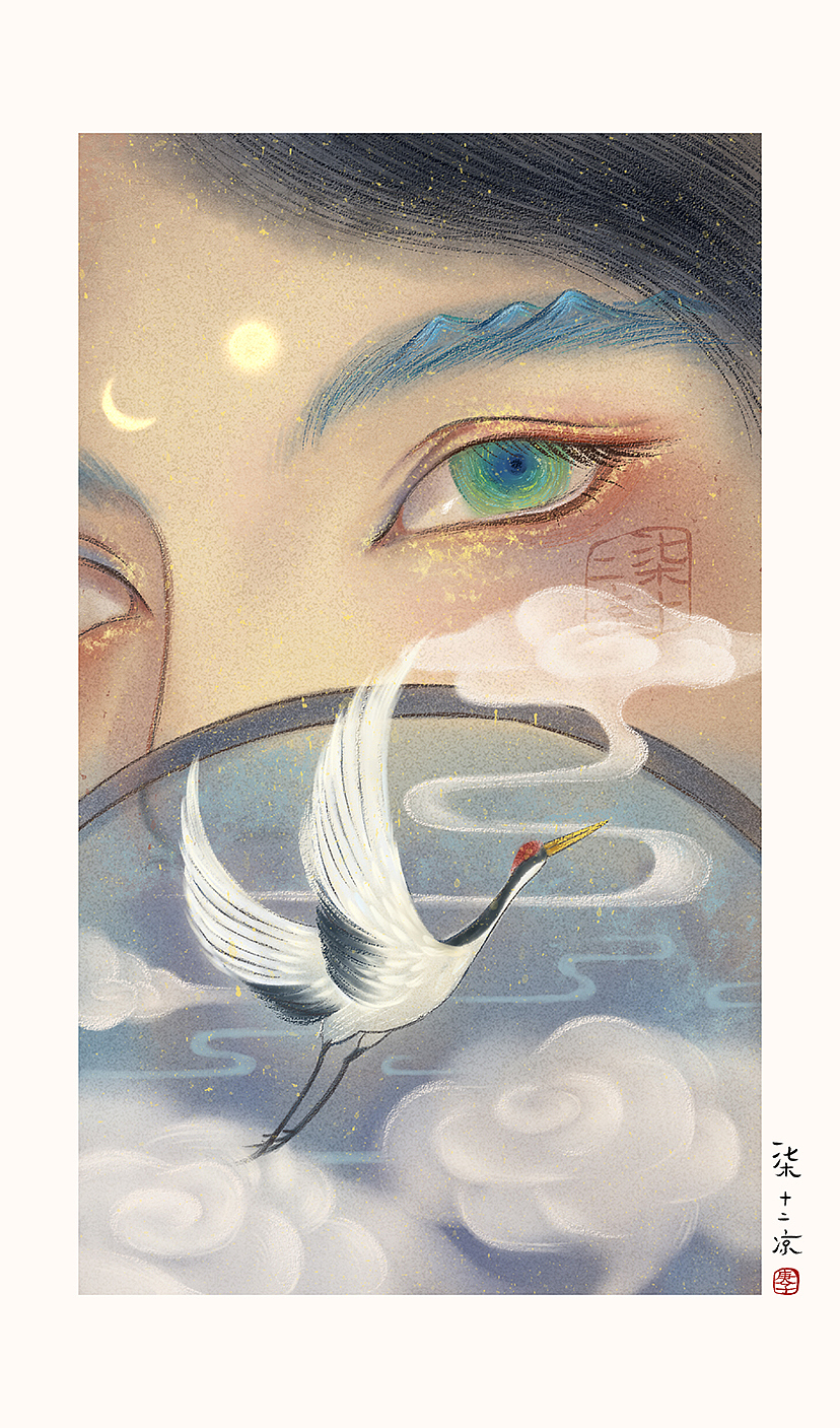 原创国风插画 《扇集》系列（图ZMjM4MzA1MzY4） - 商业插画 - 站酷设计师柒十二凉原创素材 - 站酷ZCOOL