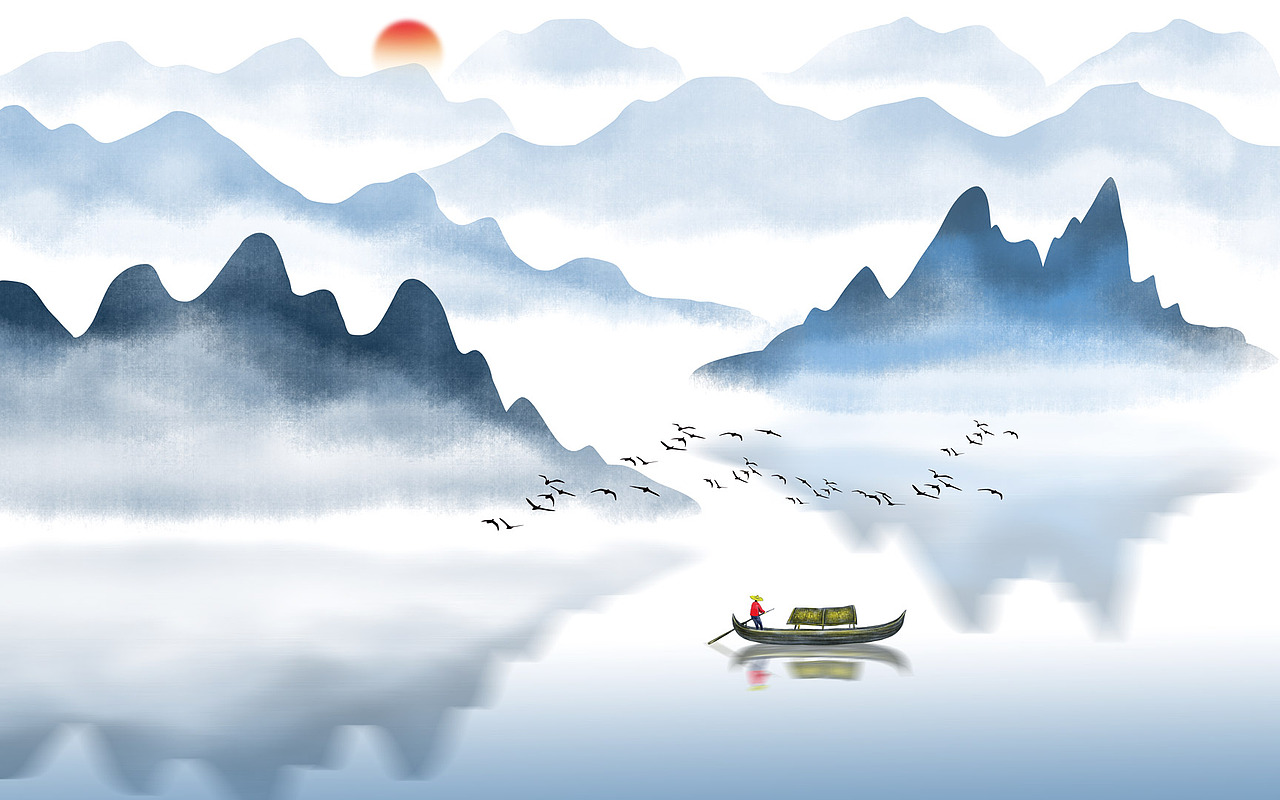 2022新山水（图ZMjc2NTU1MTU2） - 生活用品 - 站酷设计师新中式纱画图库原创素材 - 站酷ZCOOL