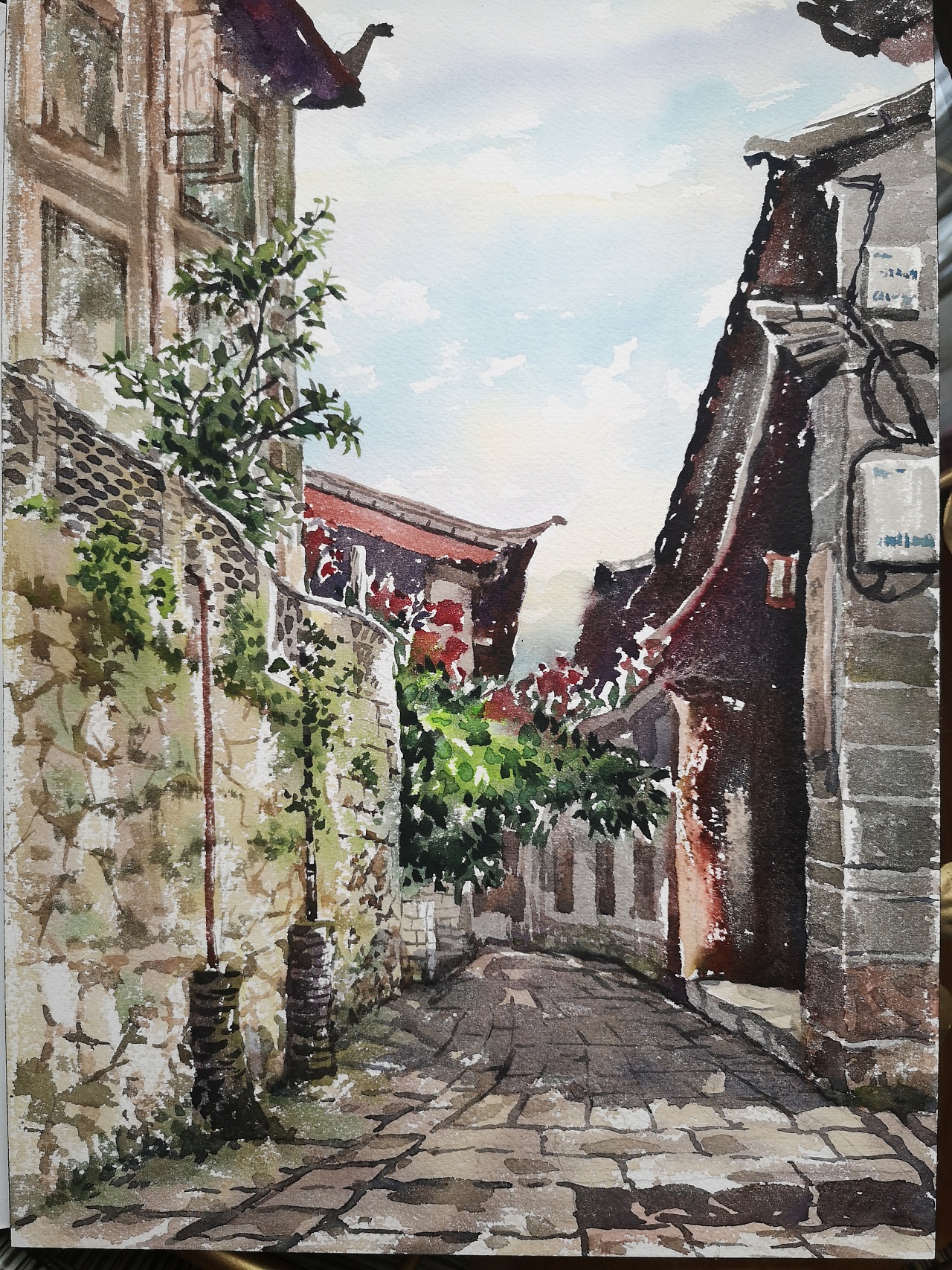 云南水彩写生|纯艺术|绘画|翼来艺网 - 原创作品 - 站酷 (zcool)