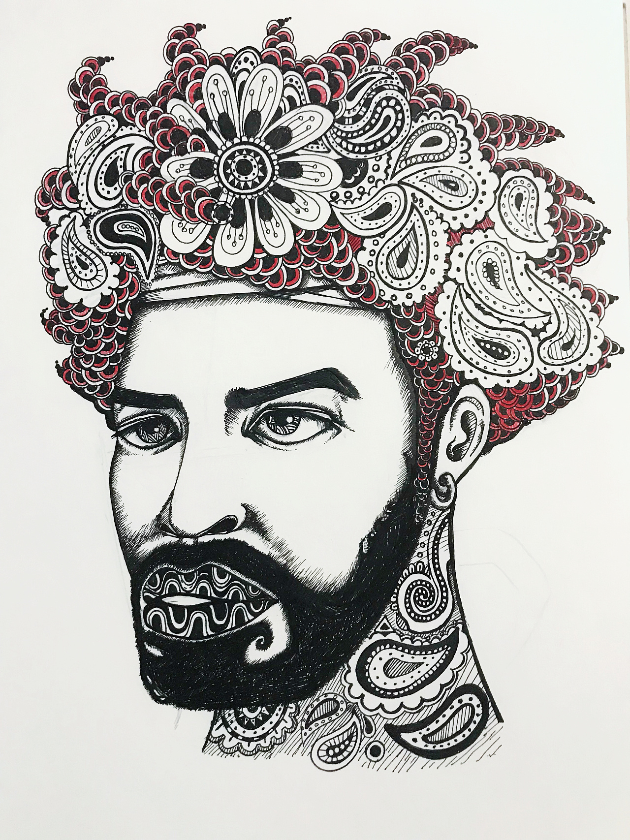 禅绕画人物习作