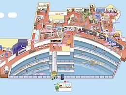 正佳自然科学博物馆手绘地图
