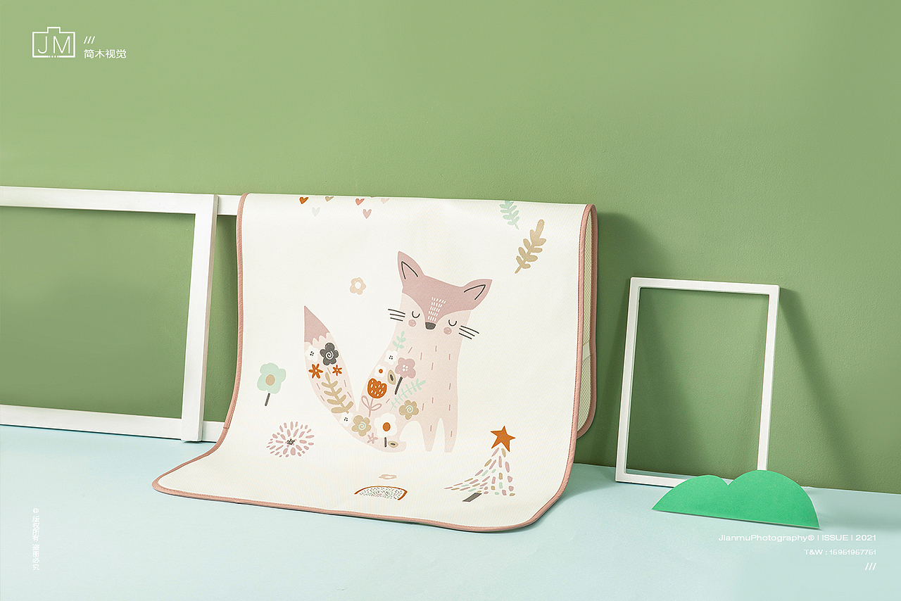 『母婴用品』 | 婴儿枕头凉席纱布浴巾乳胶枕 产品摄影