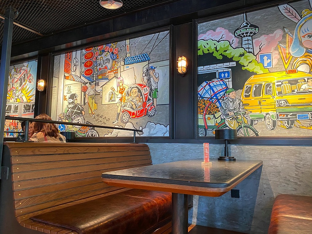 京a精酿啤酒餐厅墙绘