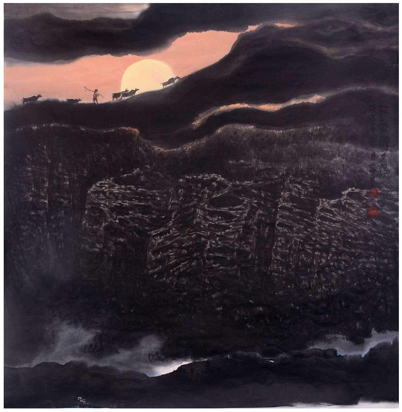 中国山水名家张月岗老师秋季个展作品展示