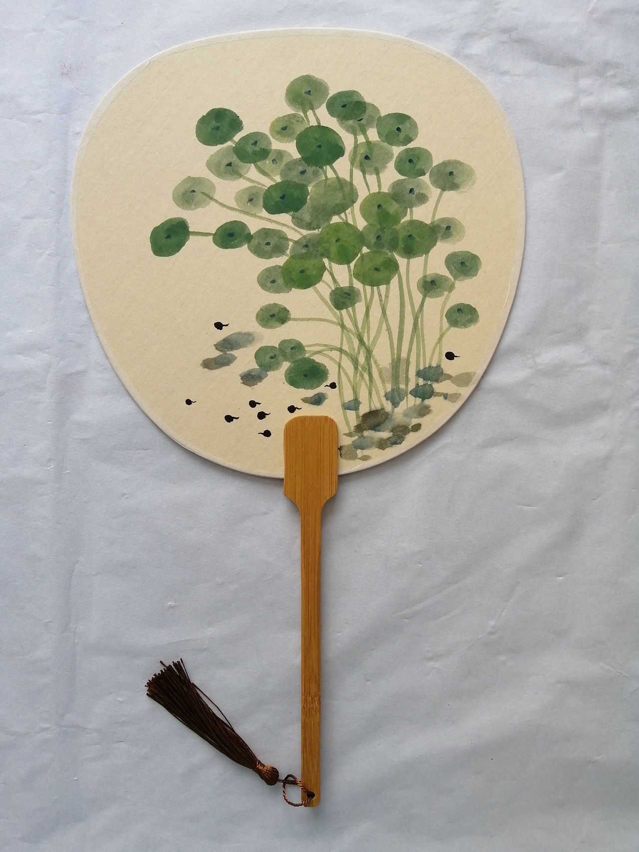 花鸟团扇中国画|纯艺术|绘画|甜品格格 - 原创作品 - 站酷 (zcool)