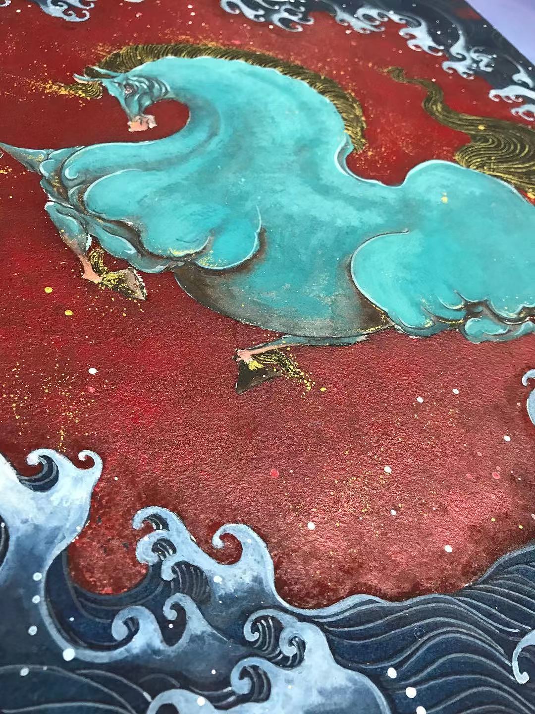 烈火战马（图ZMjM1ODM2Mzg4） - 绘画 - 站酷设计师尹鸣鸿原创素材 - 站酷ZCOOL