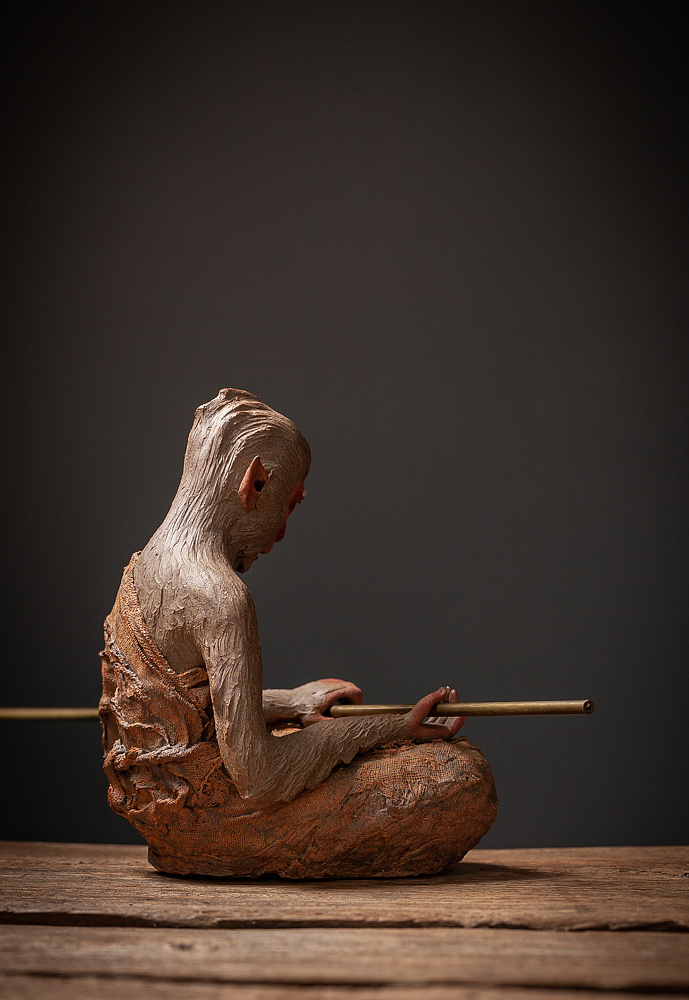 器十二齐天大圣斗战胜佛悟道陶瓷摆件