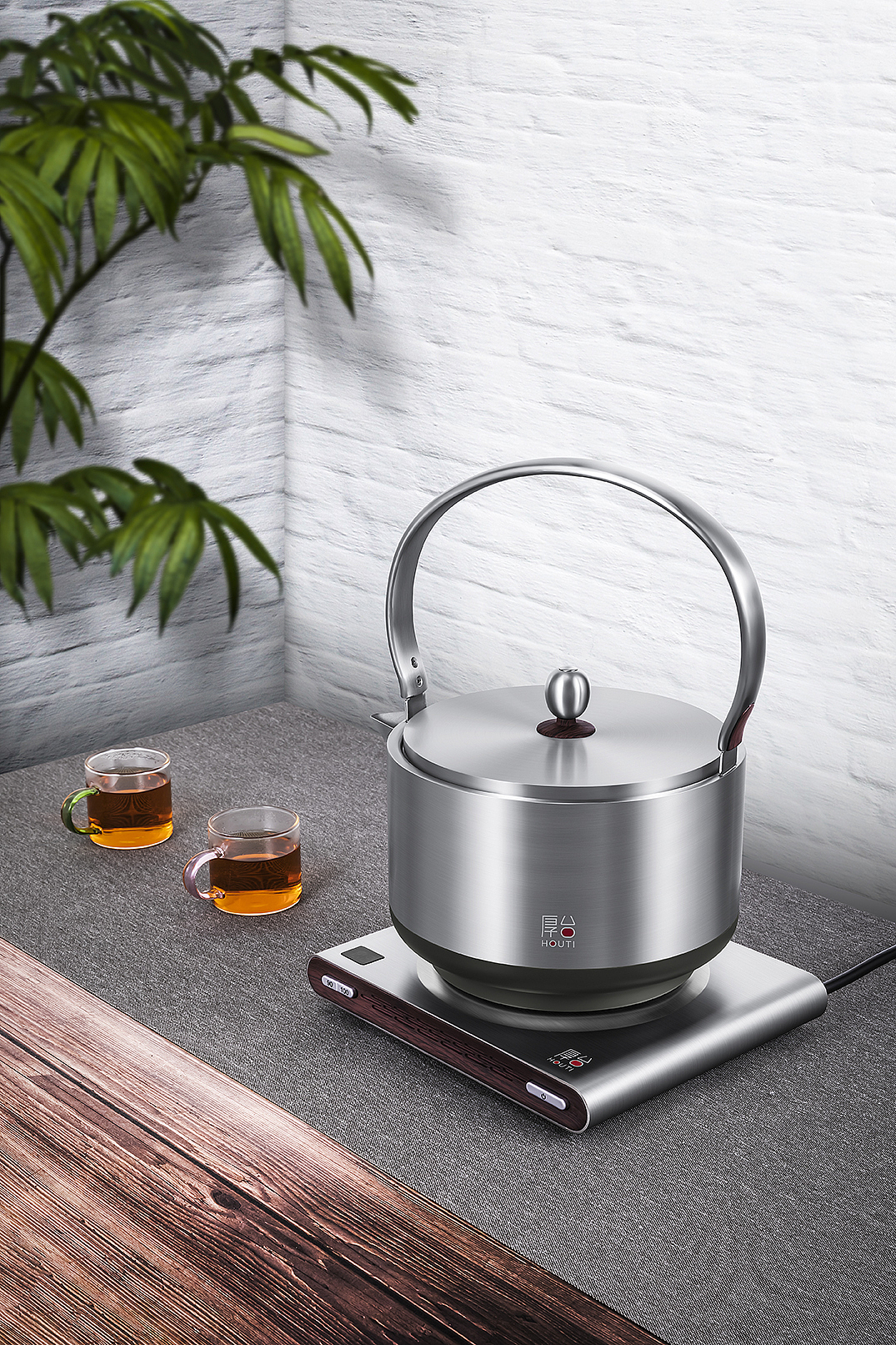 不锈钢烧水泡茶壶摄影与精修