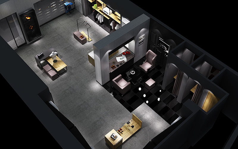 男装服装店店铺（图ZMTcxODA4ODg4） - 家装设计 - 站酷设计师清清设计原创素材 - 站酷ZCOOL