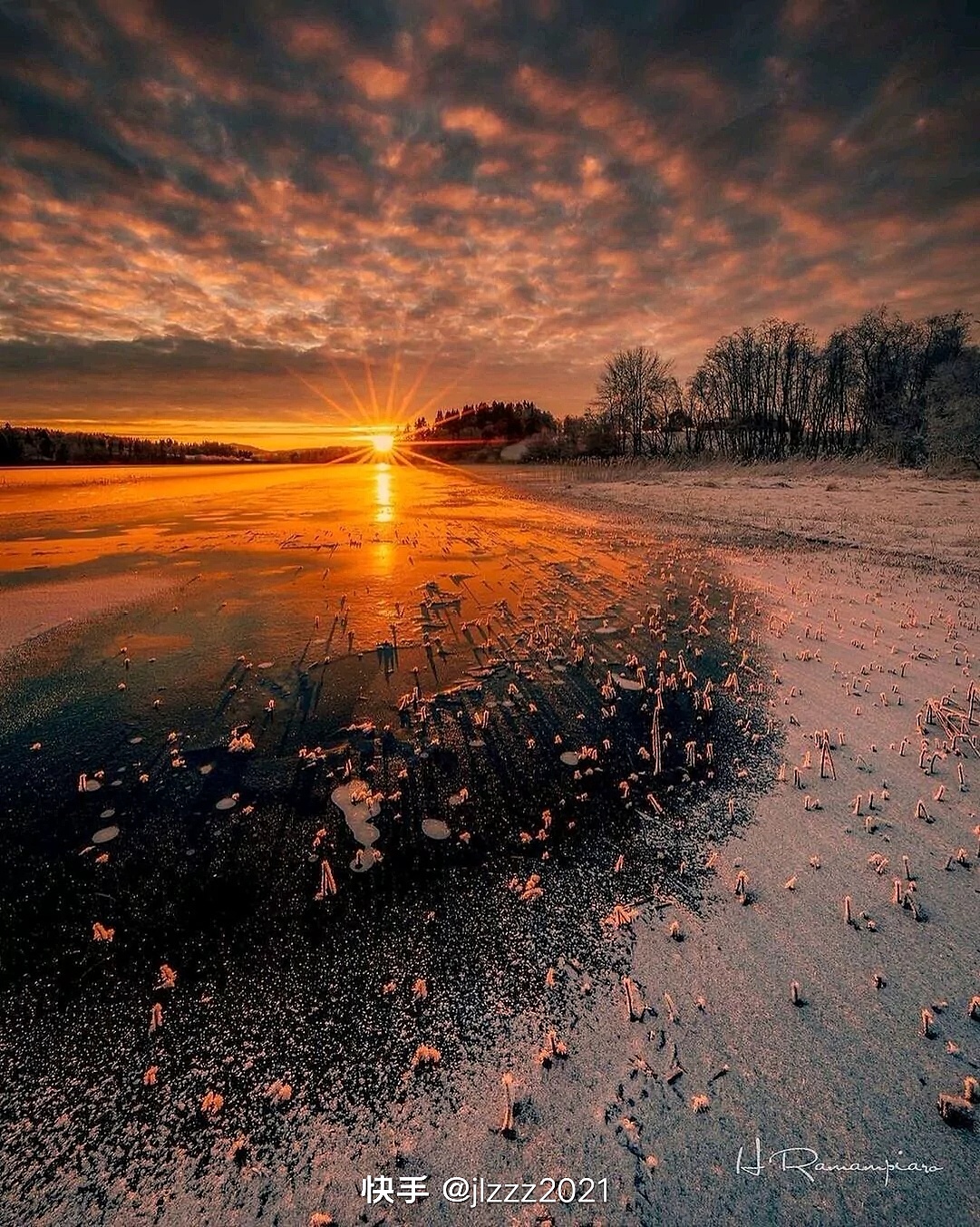 晚霞与玫瑰共绘浪漫