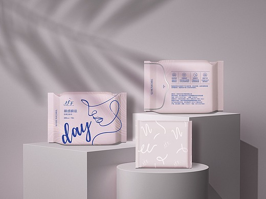 shemore 女王系列裸感瞬吸卫生巾 包装设计