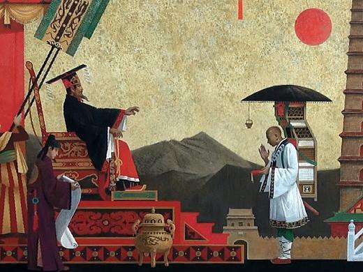 俄罗斯列宾美术学院2017年满分+学术嘉奖毕业创作-《大唐玄奘》