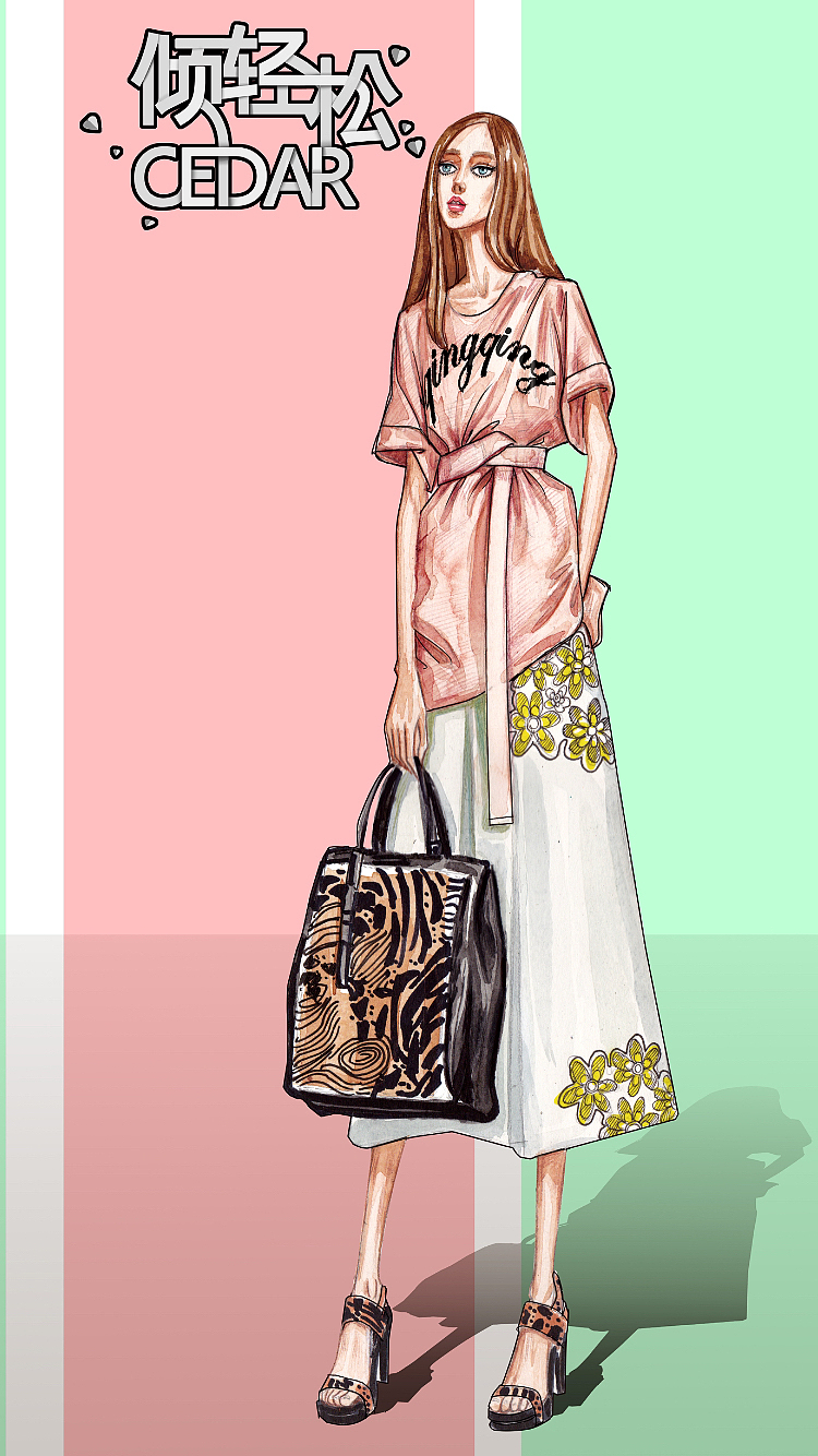 时装插画（图ZMzg3ODA2NTI=） - 商业插画 - 站酷设计师倾轻松原创素材 - 站酷ZCOOL