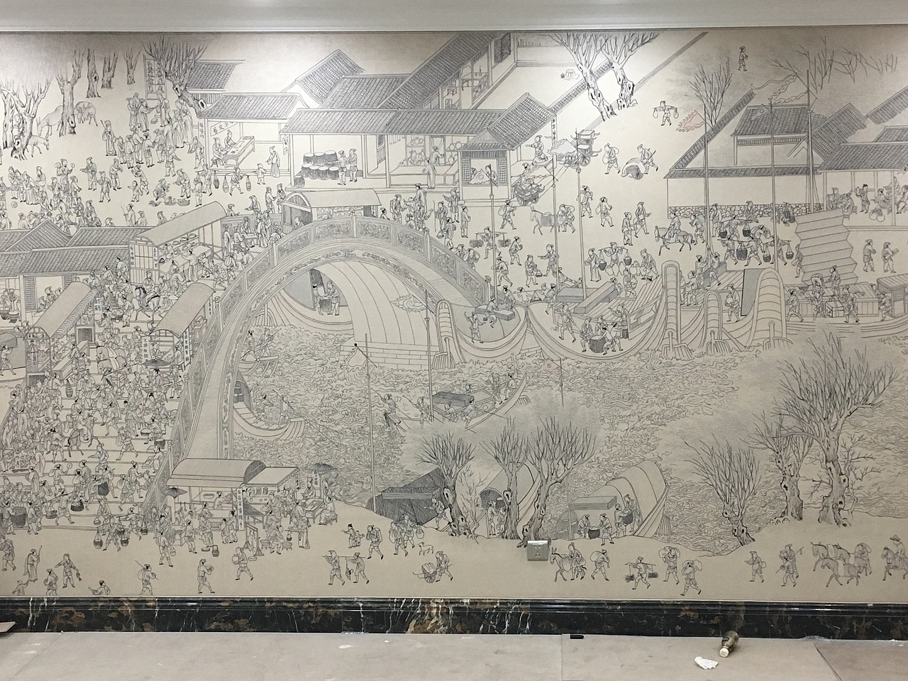 清明上河图——墙绘（图ZMTE3MDEyNTg4） - 绘画 - 站酷设计师Valkyrie晨原创素材 - 站酷ZCOOL