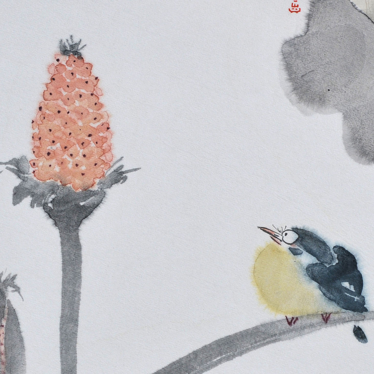 纸本水墨－花鸟作品（图ZMTQ5Njg4MDY0） - 绘画 - 站酷设计师茶舍原创素材 - 站酷ZCOOL