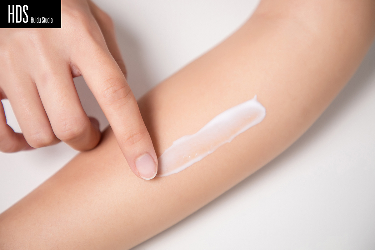 身体乳产品模特 静物 视频拍摄 详情页制作