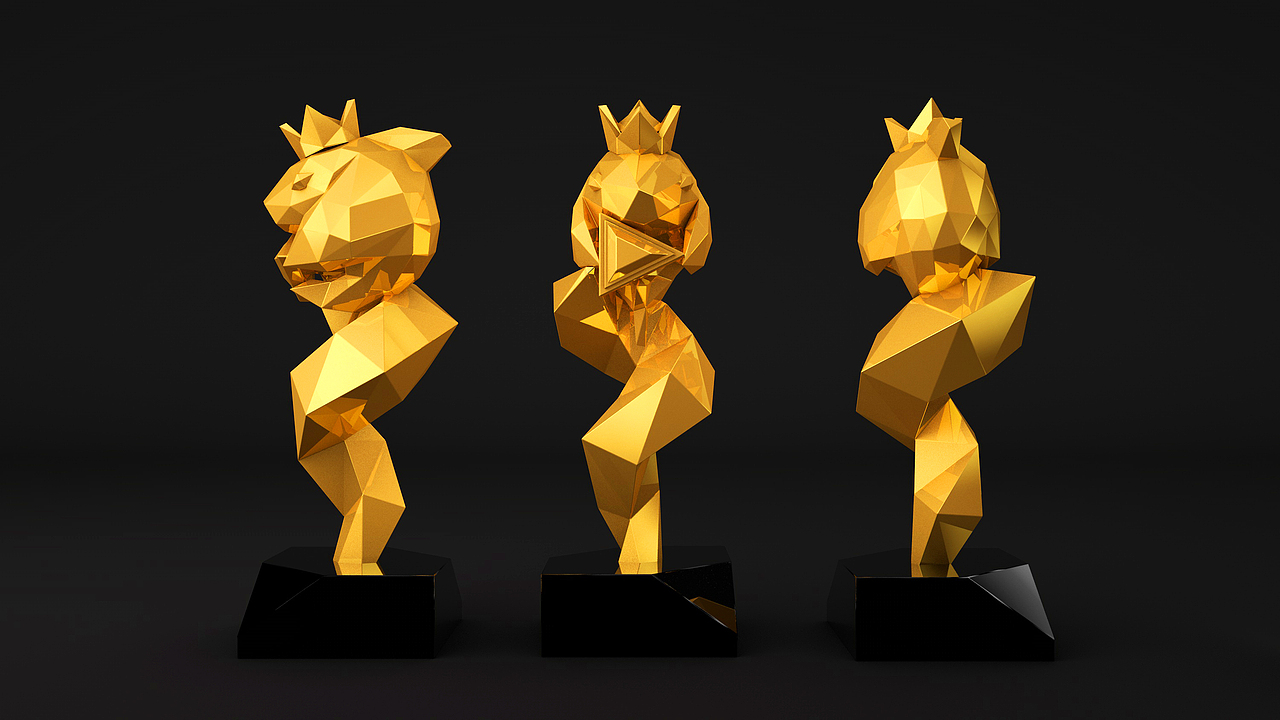 2018斗鱼-鱼乐盛典奖杯设计