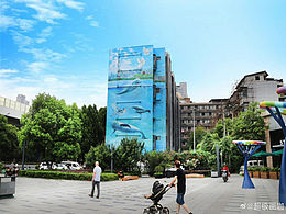 百幅江豚主題壁畫之《江豚歸來》