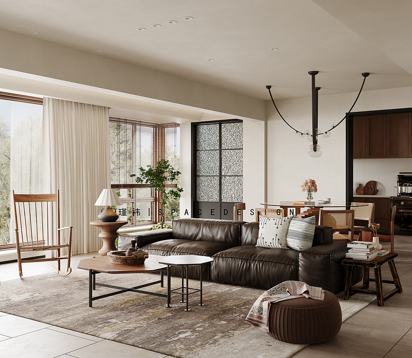 原创设计案例｜中古侘寂（图ZMzMzODA0MzY4） - 家装设计 - 站酷设计师瑾祎设计原创素材 - 站酷ZCOOL