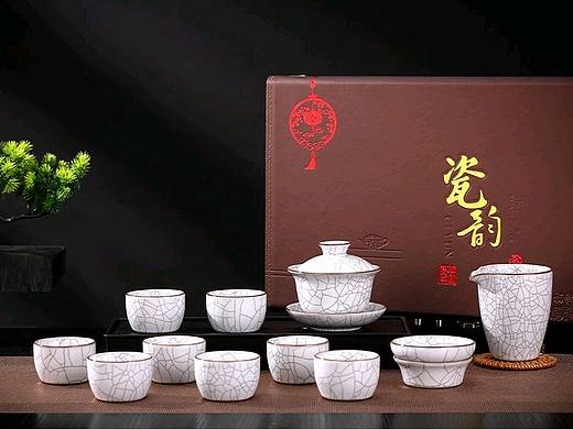 静物产品拍摄汝瓷茶具茶托盘拍摄案例.