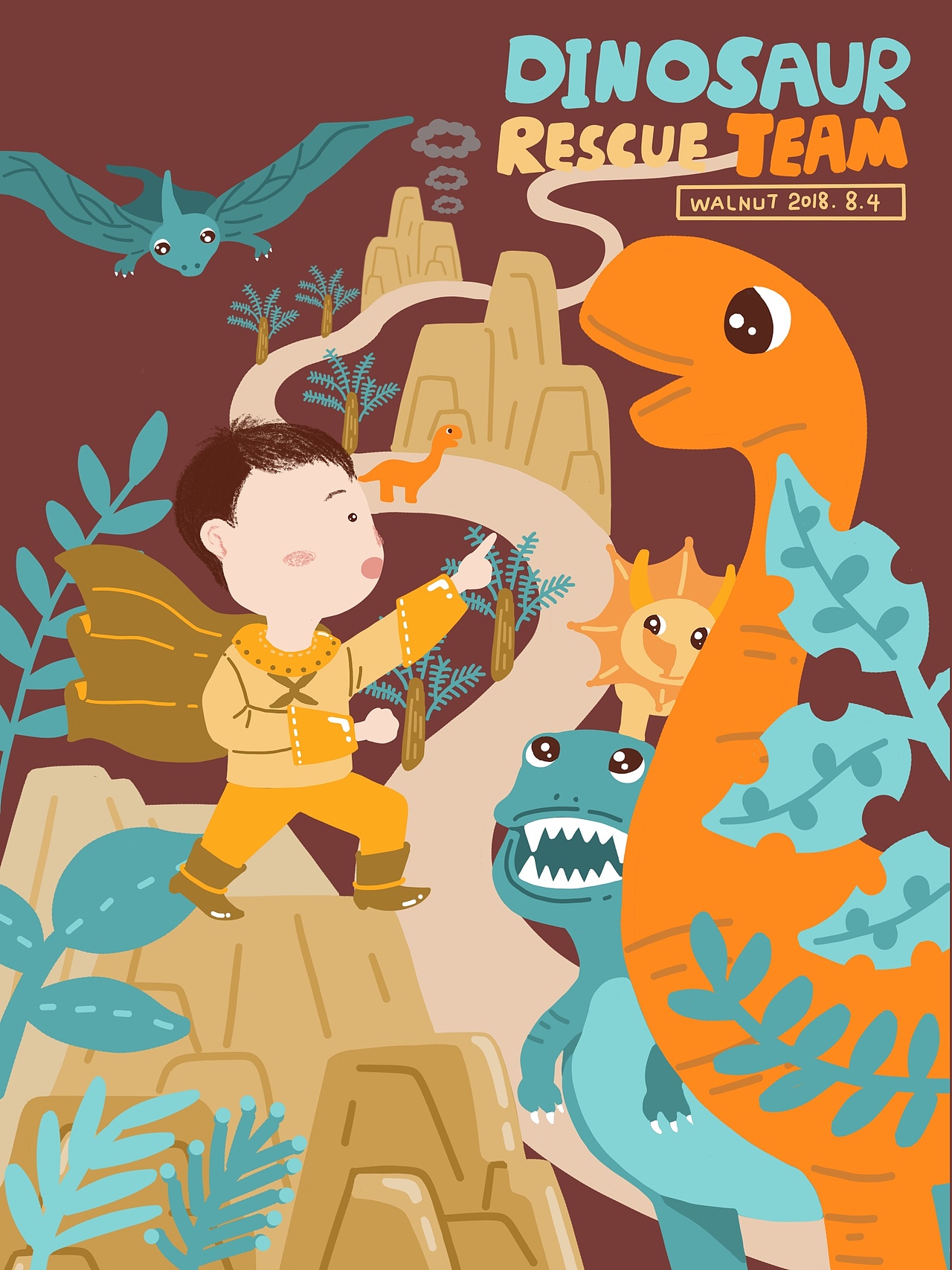 恐龙救援队（图ZMTIzOTY5OTMy） - 创作习作 - 站酷设计师Walnut核桃原创素材 - 站酷ZCOOL