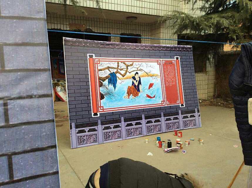 手绘墙24孝图（图ZMTM3MzgwMTAw） - 绘画 - 站酷设计师天天墙体手绘原创素材 - 站酷ZCOOL