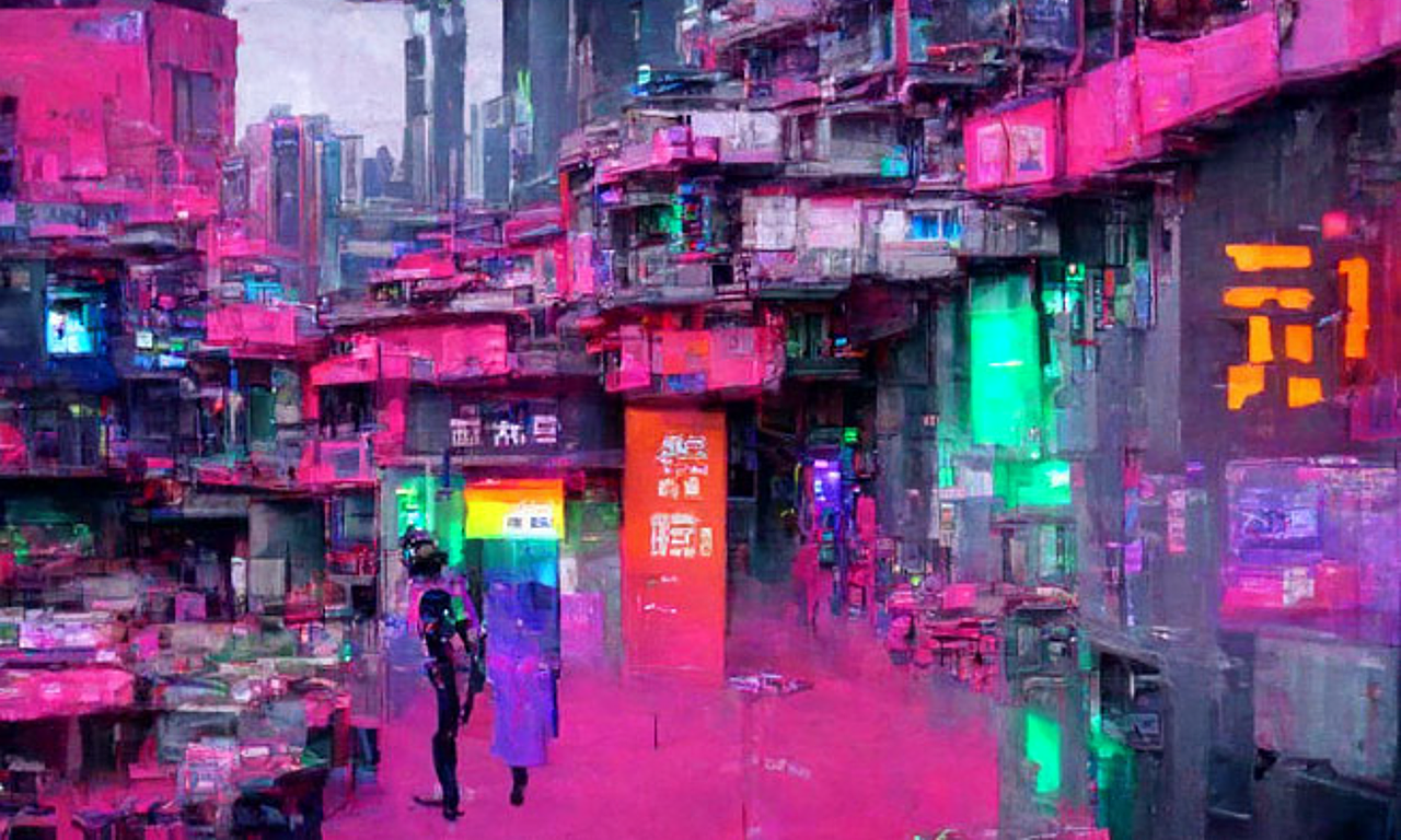 【AI绘画】赛博朋克风城市（图ZMjk2OTMwNTA0） - 新锐潮流插画 - 站酷设计师剑丶暝原创素材 - 站酷ZCOOL