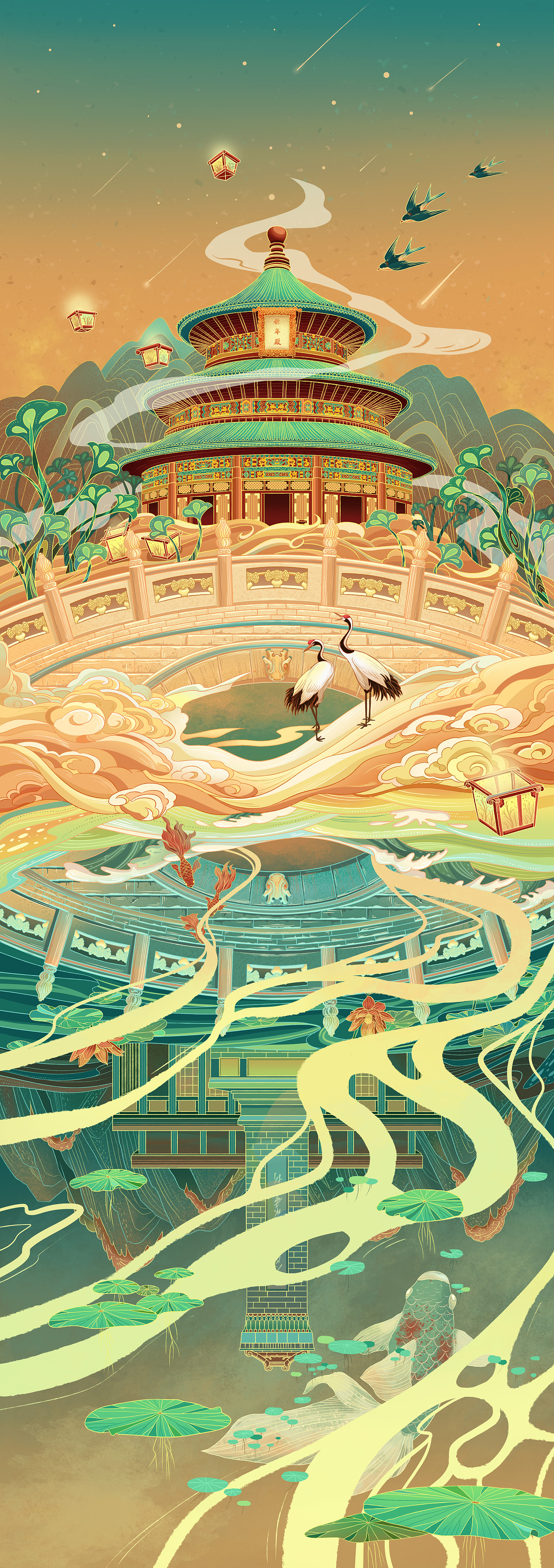 古今对照|插画|商业插画|司徒罗杰 - 原创作品 - 站酷 (zcool)