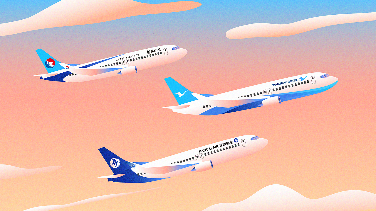 厦门航空白鹭俱乐部三合一动画