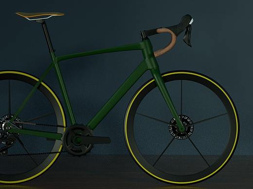 C4D公路自行车