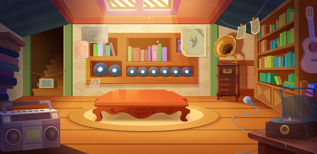 q版场景（图ZMjY3NDY2NTEy） - 儿童插画 - 站酷设计师郑君君er原创素材 - 站酷ZCOOL