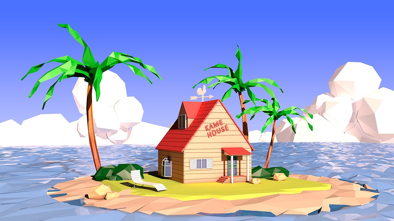 lowpoly七龙珠场景2第一部