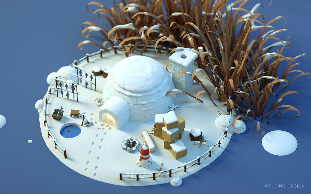 【C4D】精灵国度的四季（图ZMjE5OTgyMDU2） - 场景 - 站酷设计师柯灵_Kolding原创素材 - 站酷ZCOOL