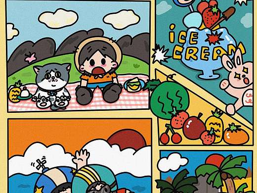 臨?。▊€人主頁-ZNTYyNjU5NzI=） - 兒童插畫 - 站酷設(shè)計師何不留原創(chuàng)素材 - 站酷ZCOOL