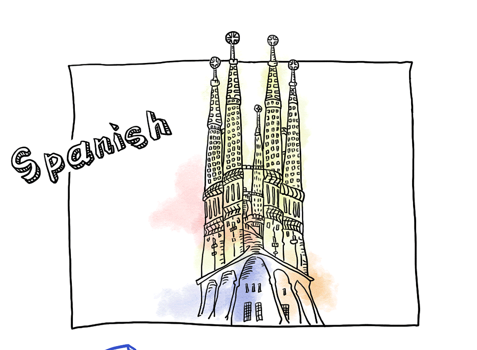 简笔水彩手绘城市插图 #华为招聘推文插图#