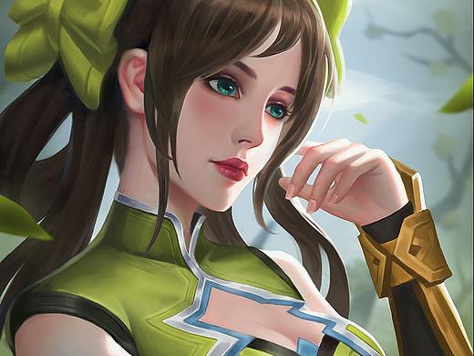 一绿一红孙尚香