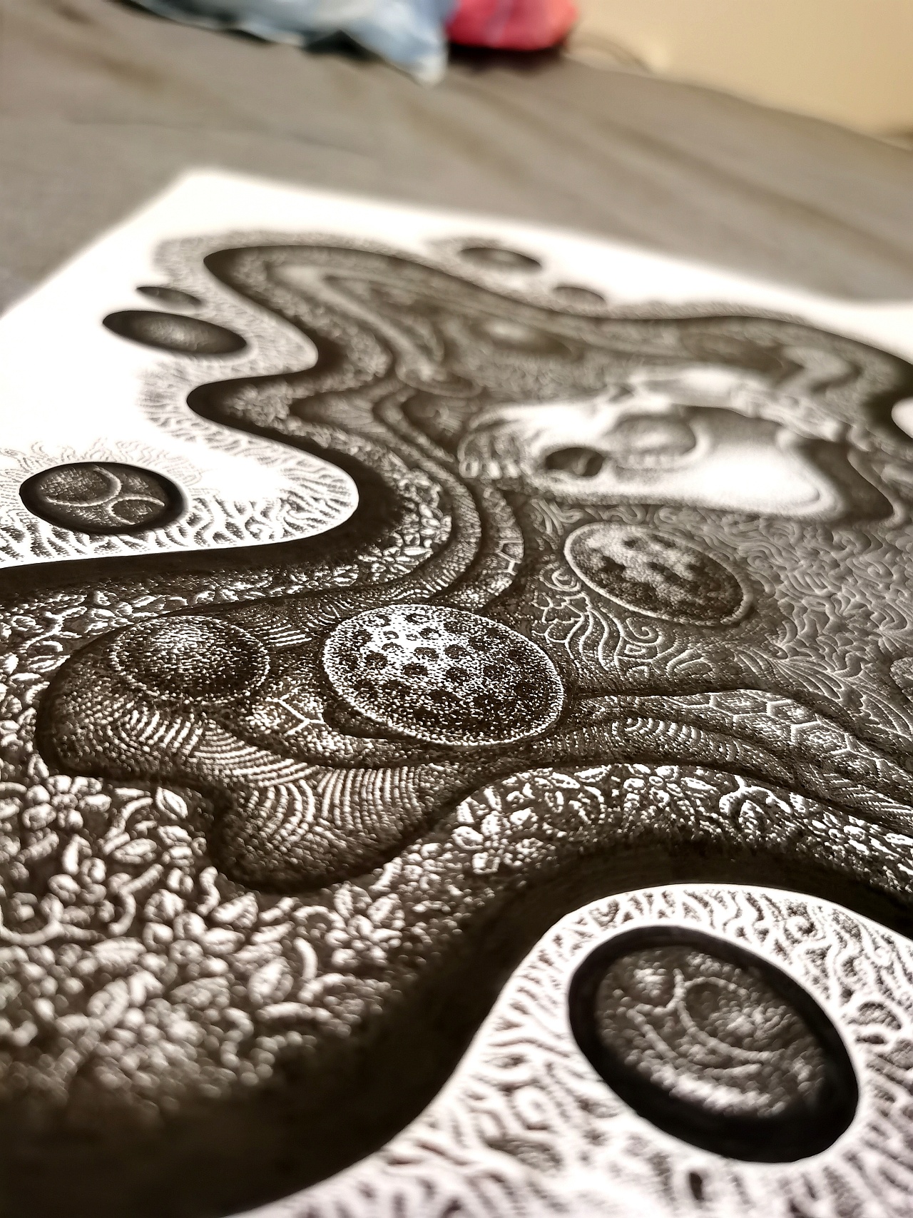 针管笔点绘《葬礼》|插画|艺术插画|晨也 - 原创作品 - 站酷 (zcool)