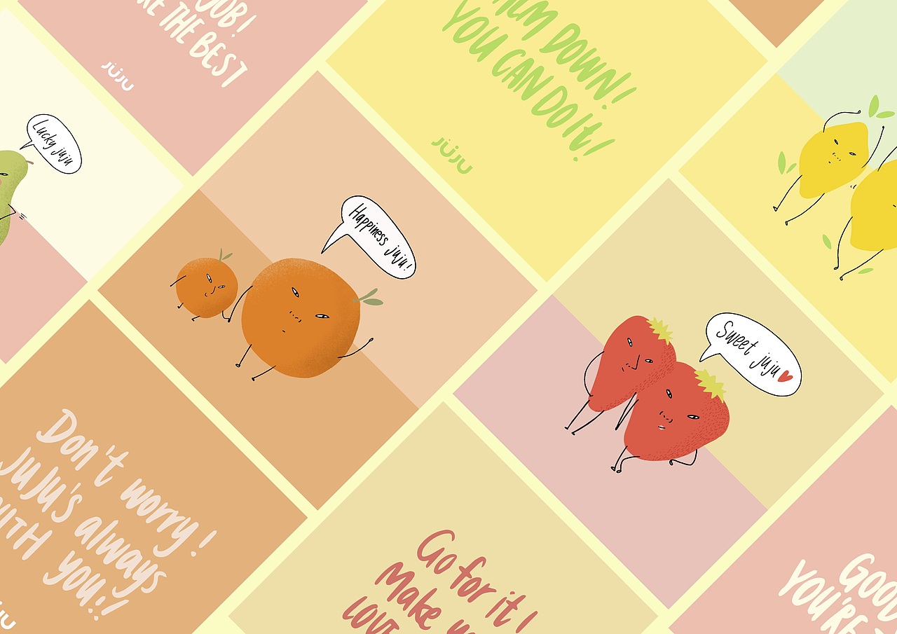 JUJU果汁品牌吉祥物设计（图ZMjMxOTgyNzY4） - 品牌 - 站酷设计师nancdesign原创素材 - 站酷ZCOOL