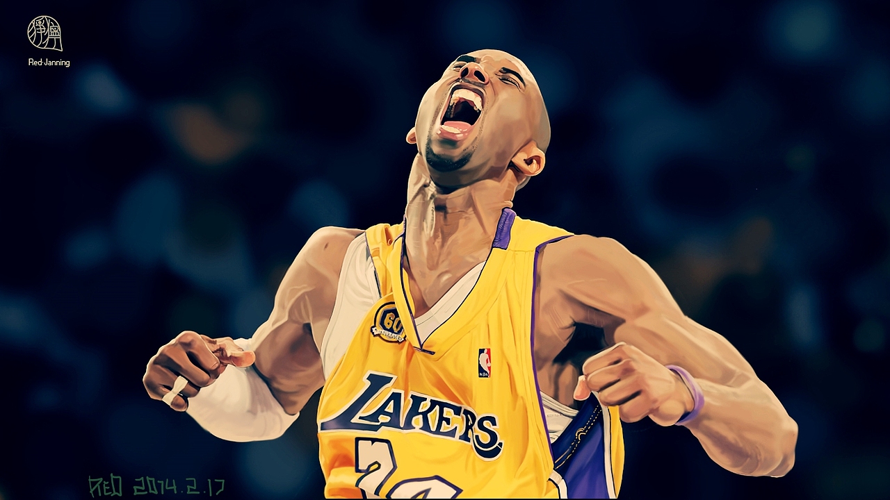 科比-布莱恩特|插画|创作习作|洪狰狞__原创作品-站酷zcool