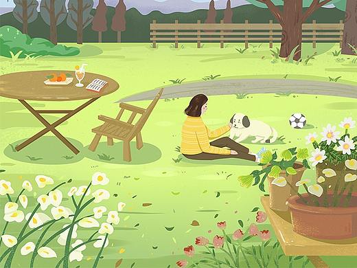 《闲暇生活》系列图.6（个人主页-ZNTQ2OTY3NjA=） - 商业插画 - 站酷设计师飞鸟s原创素材 - 站酷ZCOOL