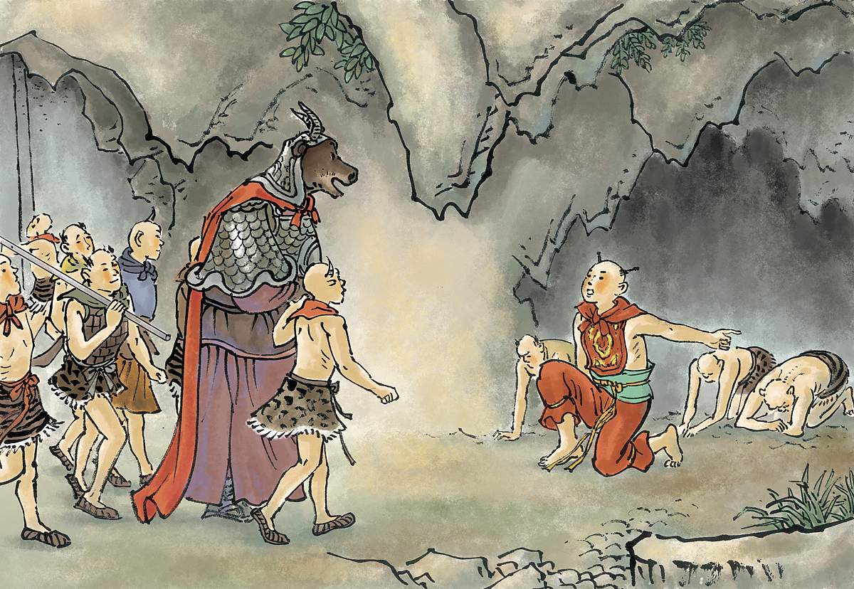 绘本连环画四大名著西游记国学插画