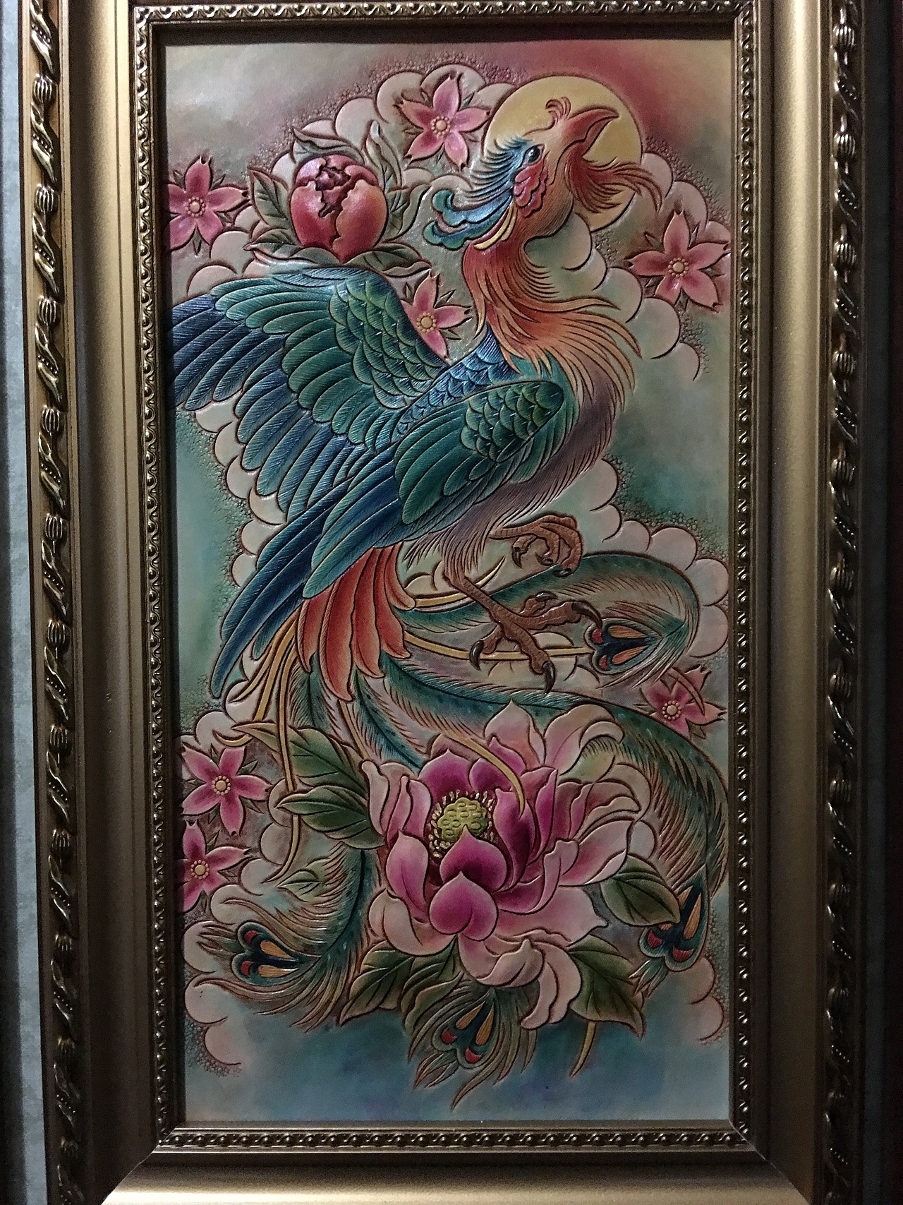 皮雕画—凤凰传奇